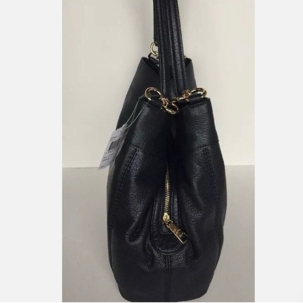 COACH Large Lexy Shoulder Bag Black with Gold Hardware - Picture 6 of 12